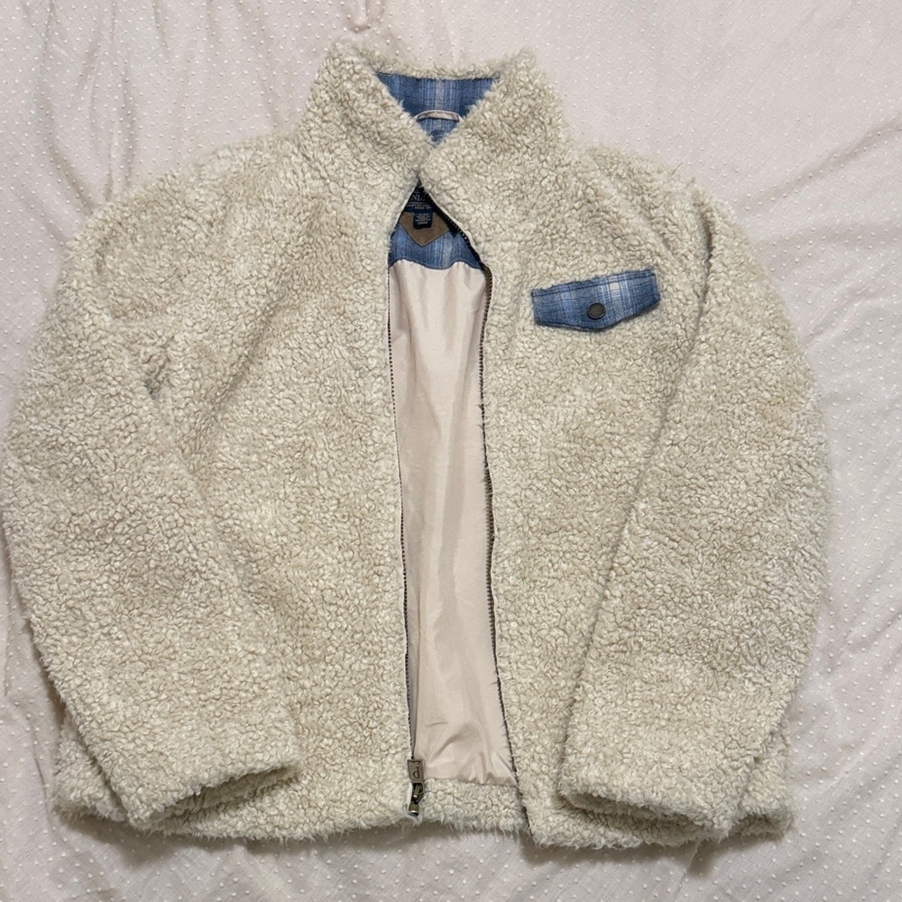 Cozy Cream Sherpa Pendleton Jacket